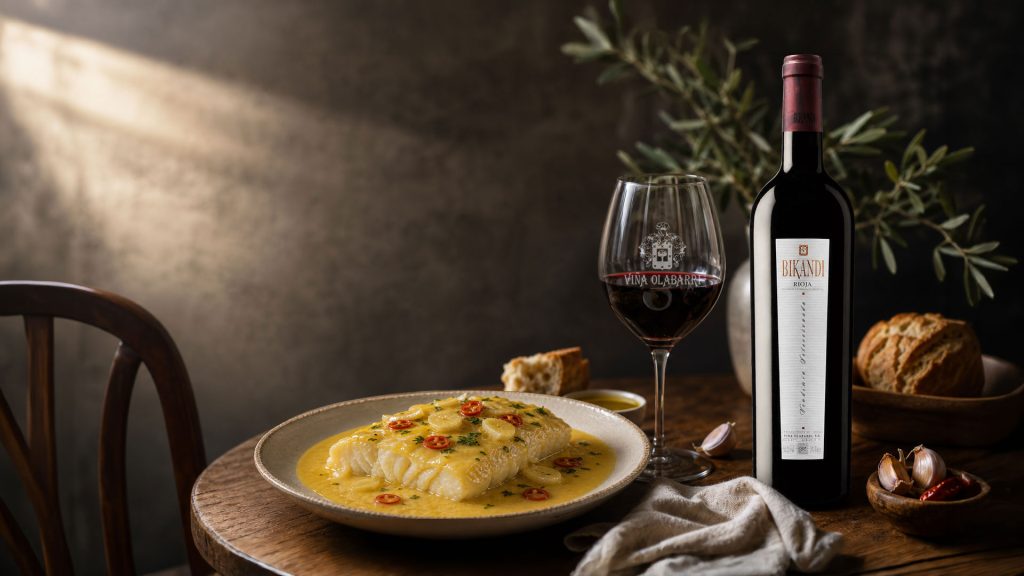 bacalao al pil pil cocinando con olabarri